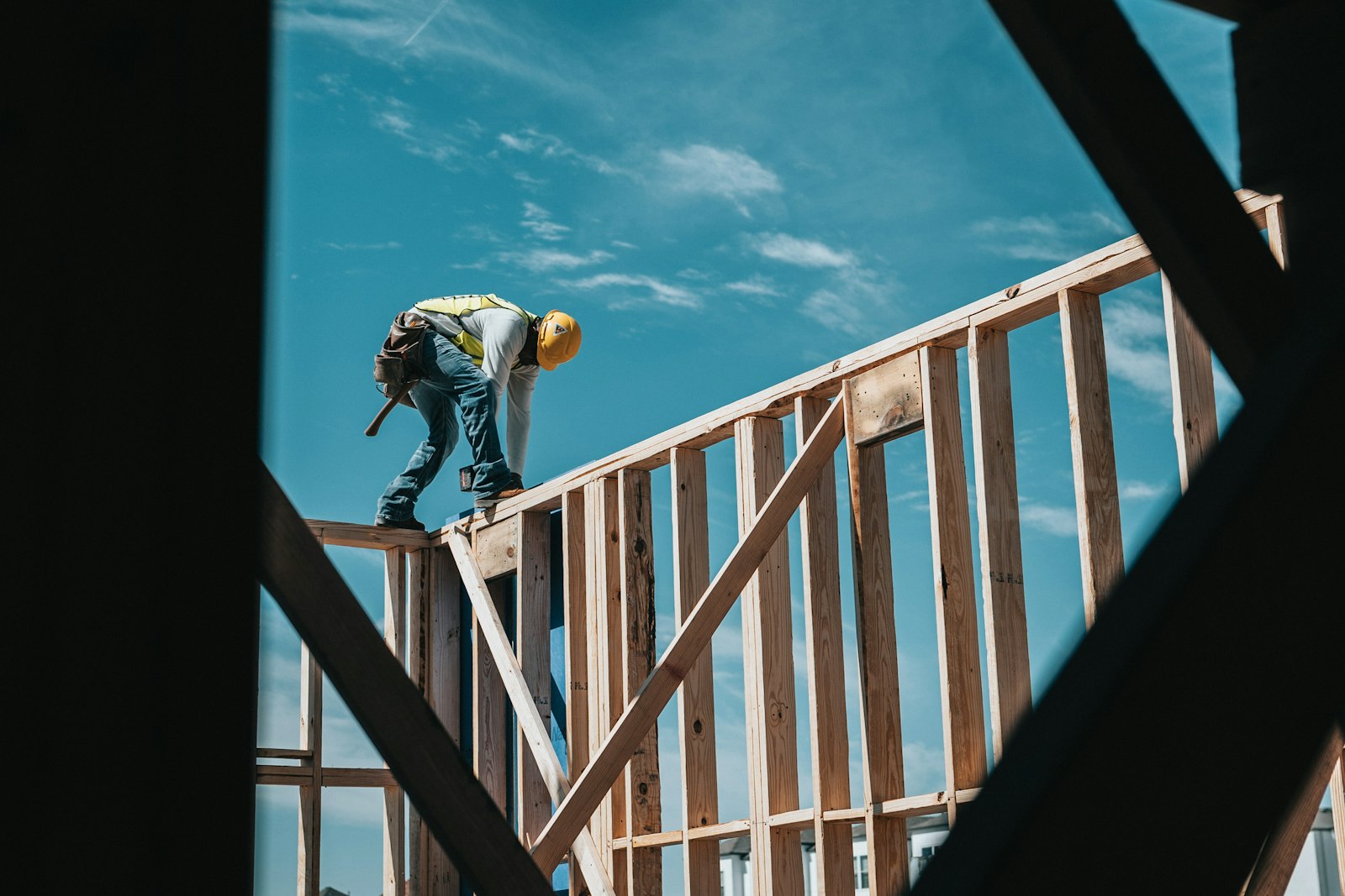 Profissional em estrutura de obra